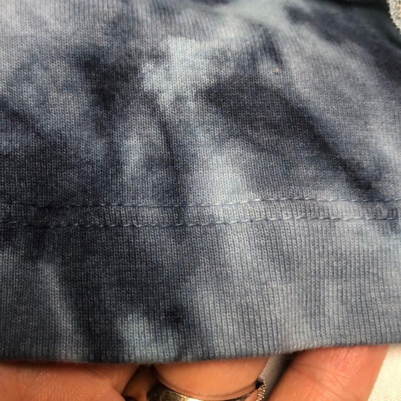 Language Los Angeles m tye died ruffled sleeve top - Picture 8 of 8